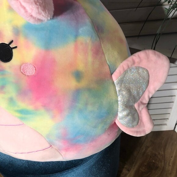 Squishmallows Wren Butterfly Pillow Plush Stuffed Toy Rainbow Tie-Dye Multicolor - Picture 11 of 15